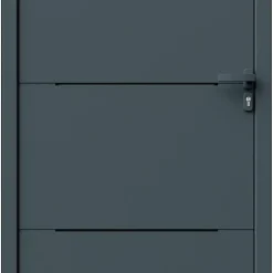 Fortia Porte D'Entrée<Porte d'entrée alu Leme gris RAL 7021 96 x h.218 cm poussant gauche