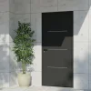 Fortia Porte D'Entrée<Porte d'entrée alu Leme gris RAL 7021 96 x h.218 cm poussant droit