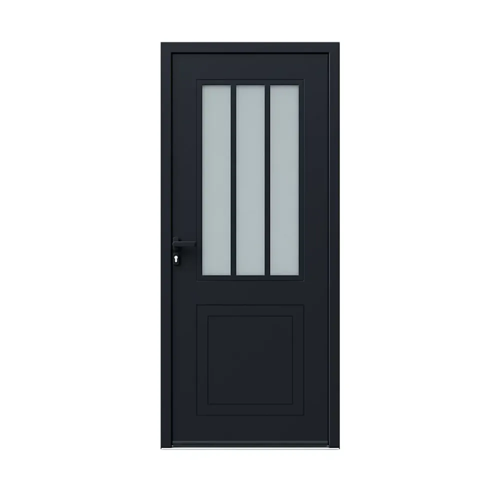 Fortia Porte d'entrée alu Sestri 96 x h.218 cm poussant droit- Porte D'Entrée
