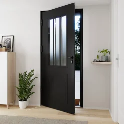 Fortia Porte d'entrée alu Sestri 96 x h.218 cm poussant droit- Porte D'Entrée