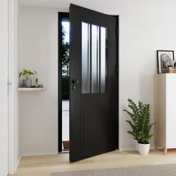 Fortia Porte d'entrée alu Sestri 96 x h.218 cm poussant droit- Porte D'Entrée