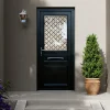 Fortia Porte d'entrée bois Bolata 98 x h.218 cm poussant droit- Porte D'Entrée