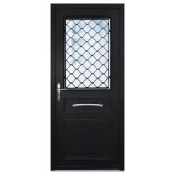 Fortia Porte d'entrée bois Bolata 98 x h.218 cm poussant droit- Porte D'Entrée