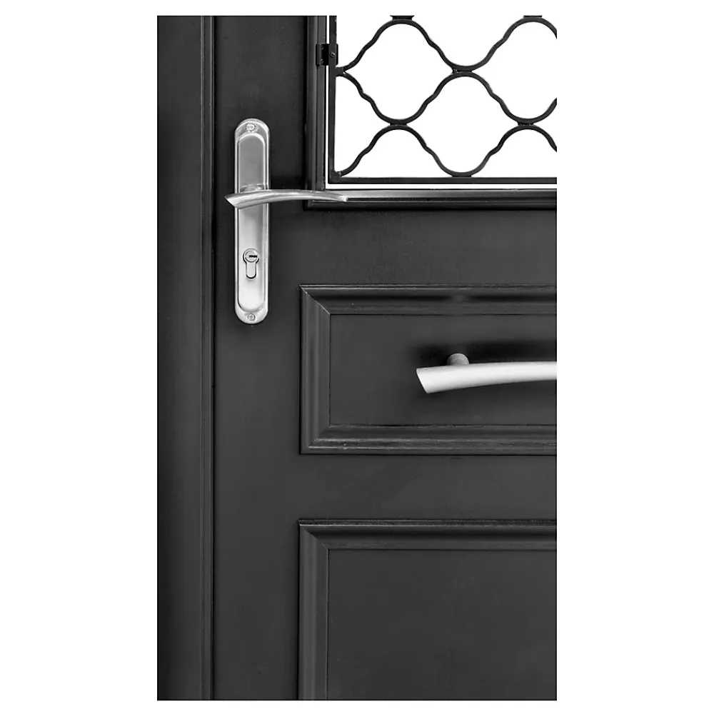Fortia Porte d'entrée bois Bolata 98 x h.218 cm poussant droit- Porte D'Entrée