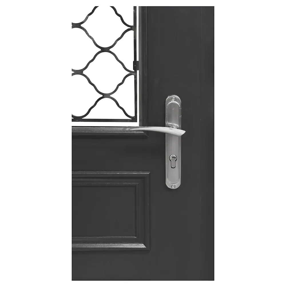 Fortia Porte d'entrée bois Bolata 98 x h.218 cm poussant droit- Porte D'Entrée