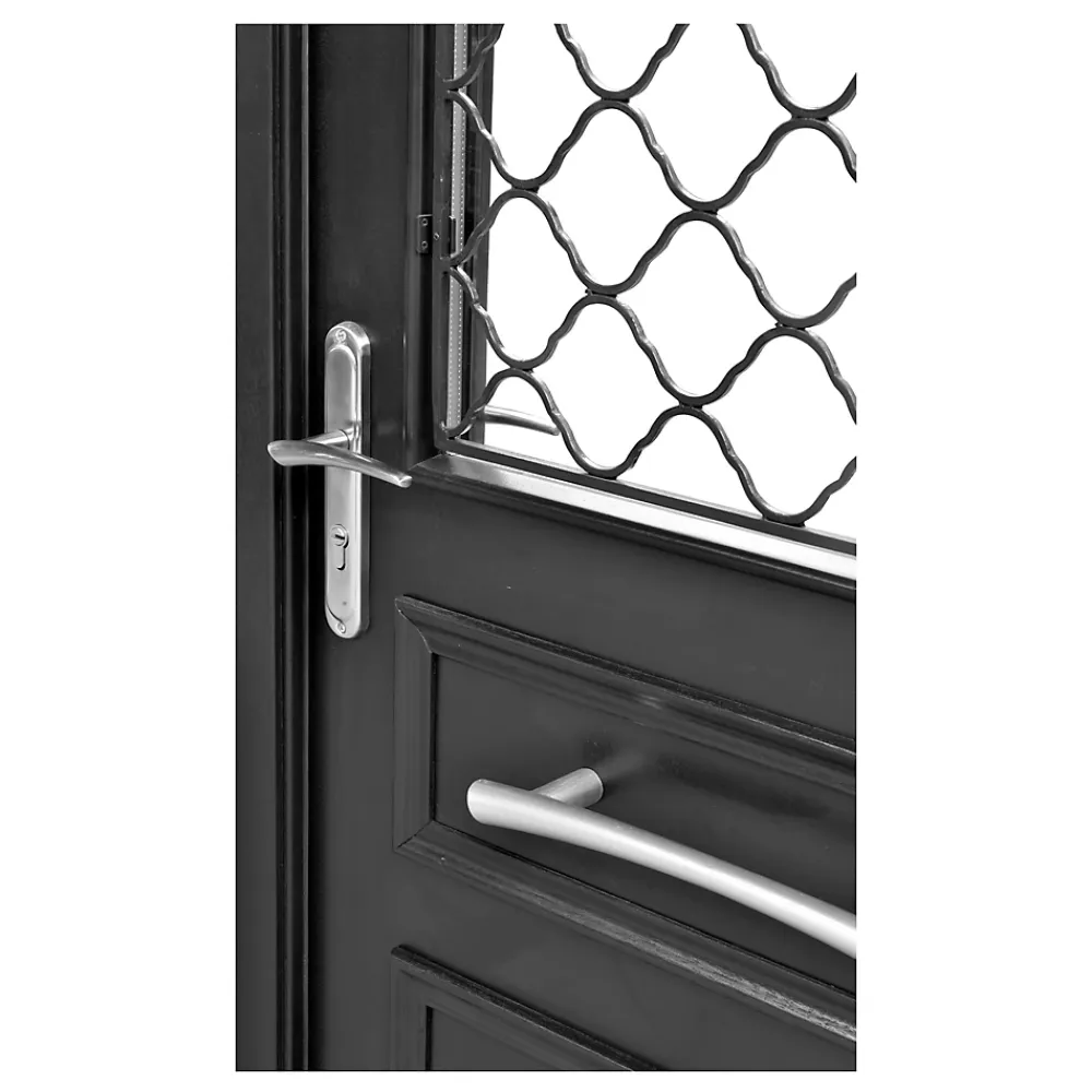 Fortia Porte d'entrée bois Bolata 98 x h.218 cm poussant droit- Porte D'Entrée