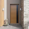 Fortia Porte d'entrée bois Sassel 98 x h.218 cm poussant droit- Porte D'Entrée