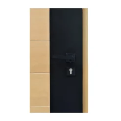 Fortia Porte d'entrée bois Sassel 98 x h.218 cm poussant droit- Porte D'Entrée