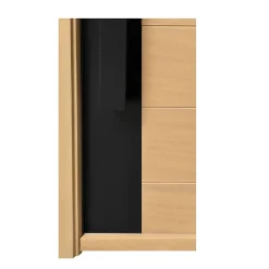 Fortia Porte d'entrée bois Sassel 98 x h.218 cm poussant droit- Porte D'Entrée