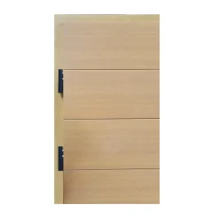 Fortia Porte d'entrée bois Sassel 98 x h.218 cm poussant droit- Porte D'Entrée