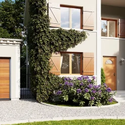 Fortia Porte d'entrée bois Anaklia 98 x h.218 cm poussant gauche- Porte D'Entrée