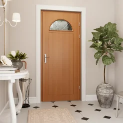 Fortia Porte d'entrée bois Anaklia 98 x h.218 cm poussant gauche- Porte D'Entrée