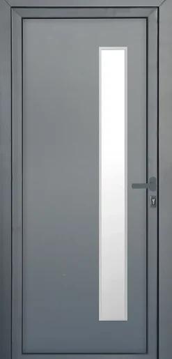 Fortia Porte D'Entrée<Porte d'entrée pvc anthracite RAL 7016 Gatteo 96 x h.218 cm poussant gauche