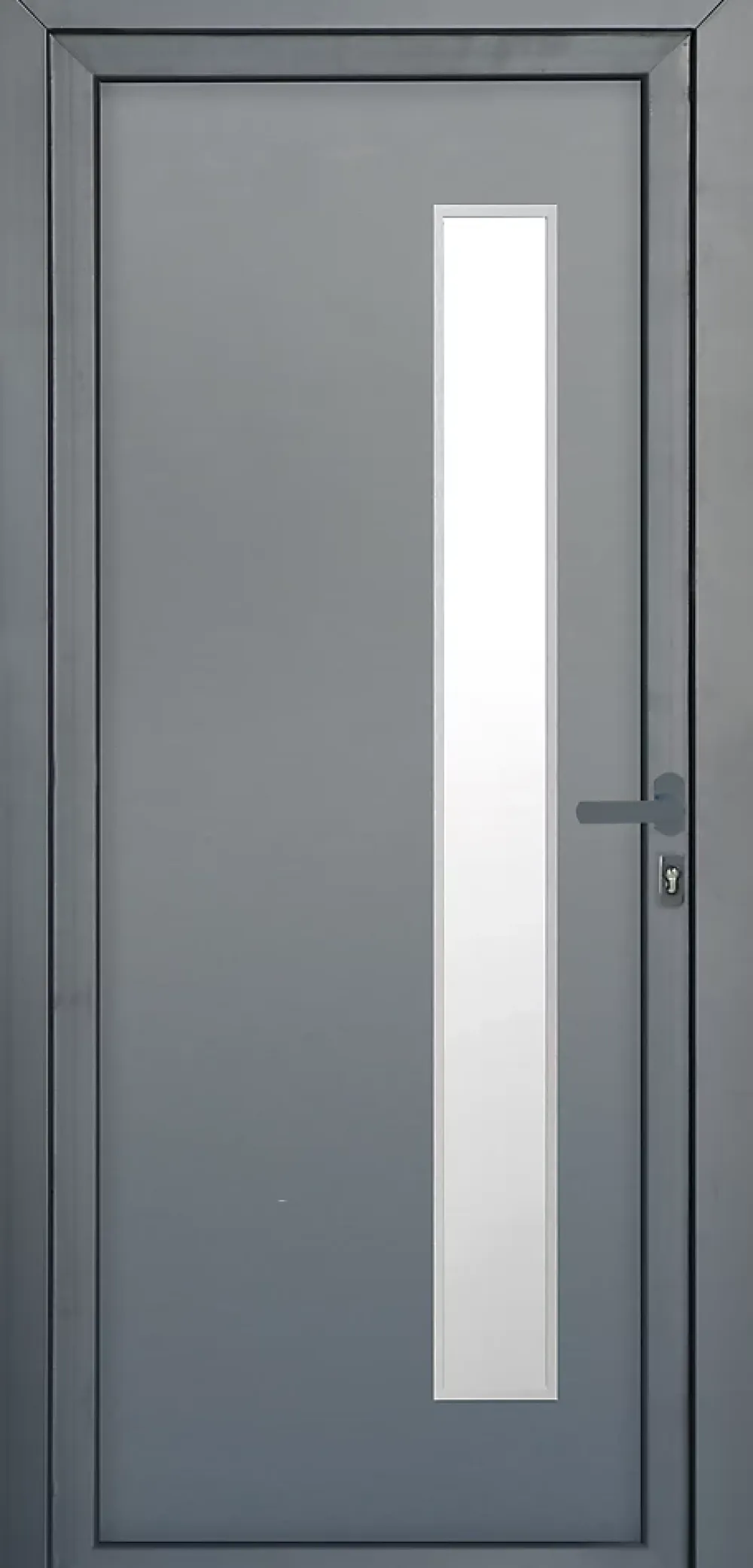 Fortia Porte D'Entrée<Porte d'entrée pvc anthracite RAL 7016 Gatteo 96 x h.218 cm poussant gauche