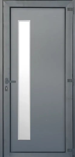 Fortia Porte D'Entrée<Porte d'entrée pvc anthracite RAL 7016 Gatteo 96 x h.218 cm poussant gauche