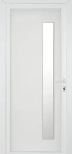 Fortia Porte D'Entrée<Porte d'entrée pvc blanc RAL 9003 Gatteo 96 x h.218 cm poussant gauche