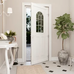 Fortia Porte d'entrée pvc blanc RAL 9003 Ameglia 97 x h.219 cm poussant gauche- Porte D'Entrée