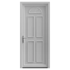Fortia Porte D'Entrée<Porte d'entrée pvc blanc RAL 9003 Lorne 97 x h.219 cm poussant droit