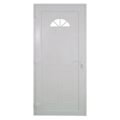 Fortia Porte D'Entrée<Porte d'entrée pvc blanc RAL 9003 Lorne 97 x h.219 cm poussant droit