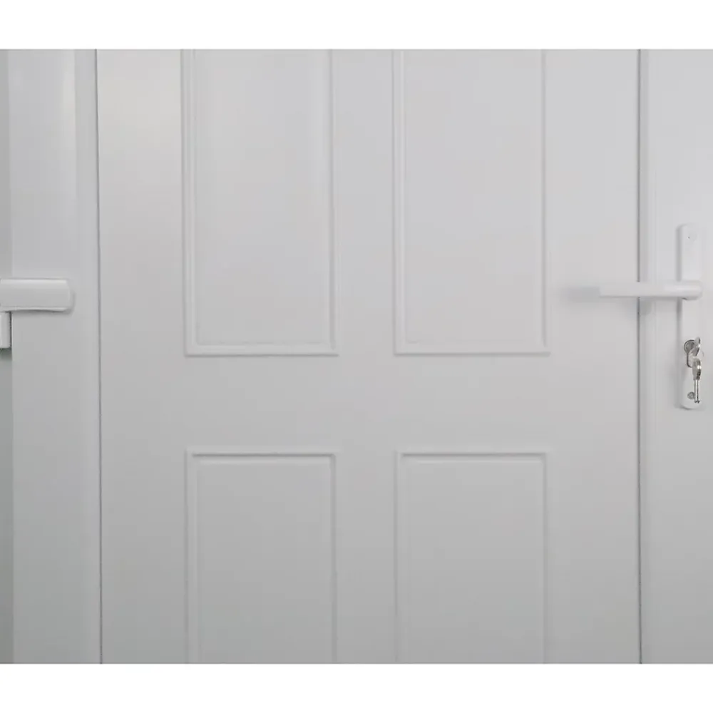 Fortia Porte D'Entrée<Porte d'entrée pvc blanc RAL 9003 Lorne 97 x h.219 cm poussant droit