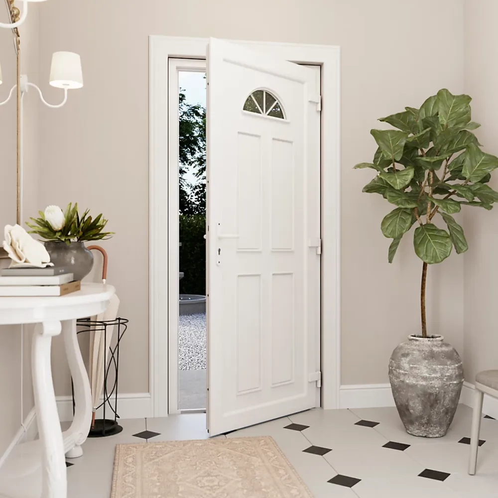 Fortia Porte D'Entrée<Porte d'entrée pvc blanc RAL 9003 Lorne 97 x h.219 cm poussant gauche