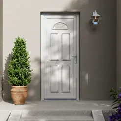 Fortia Porte D'Entrée<Porte d'entrée pvc blanc RAL 9003 Lorne 87 x h.219 cm poussant gauche