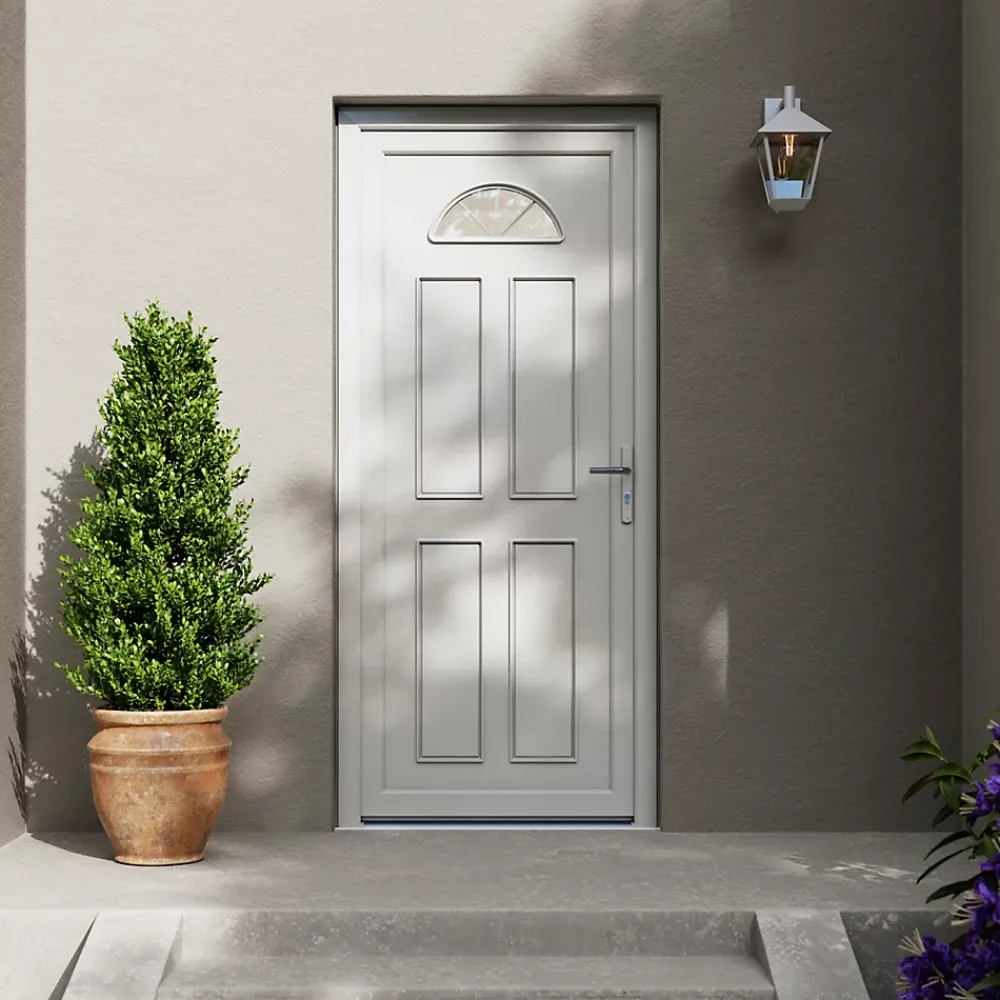 Fortia Porte D'Entrée<Porte d'entrée pvc blanc RAL 9003 Lorne 87 x h.219 cm poussant gauche