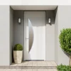 Fortia Porte D'Entrée<Porte d'entrée pvc blanc RAL 9003 Hermoso 98 x h.218 cm poussant droit