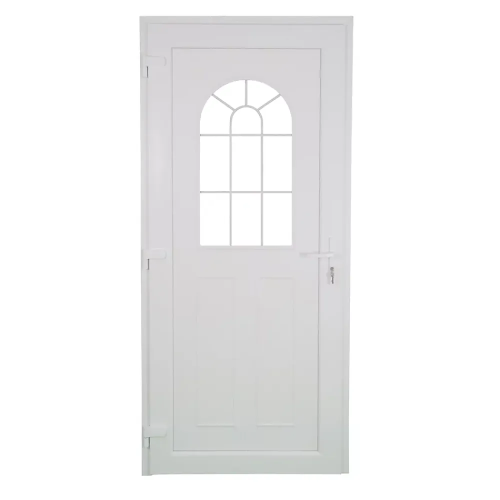 Fortia Porte D'Entrée<Porte d'entrée pvc blanc RAL 9003 Ameglia 97 x h.219 cm poussant droit