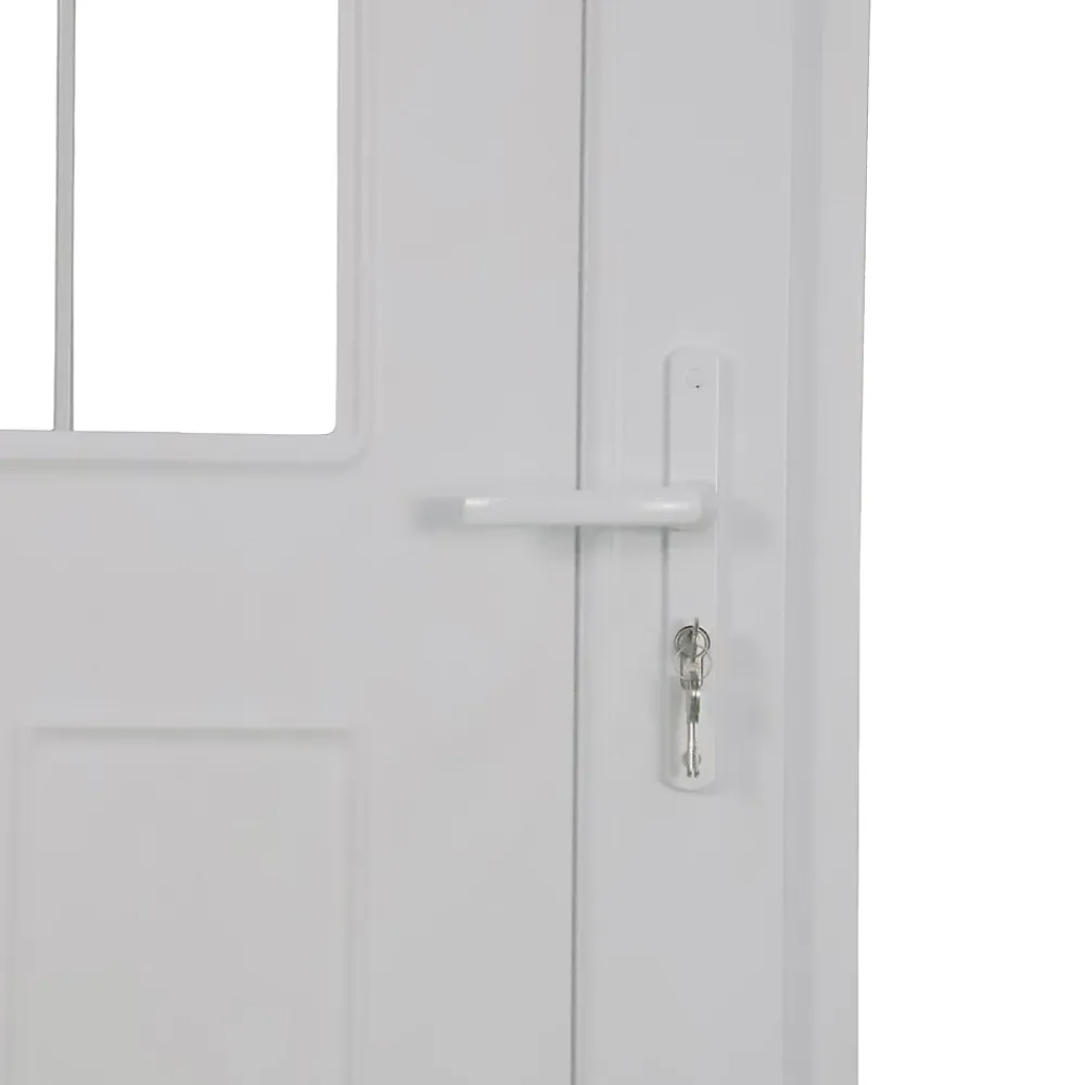 Fortia Porte D'Entrée<Porte d'entrée pvc blanc RAL 9003 Ameglia 97 x h.219 cm poussant droit