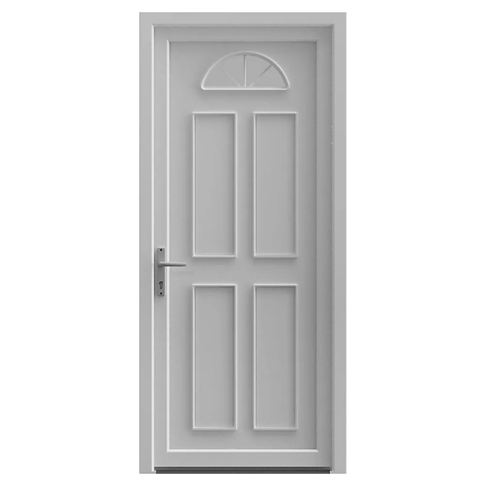 Fortia Porte D'Entrée<Porte d'entrée pvc blanc RAL 9003 Lorne 87 x h.219 cm poussant droit