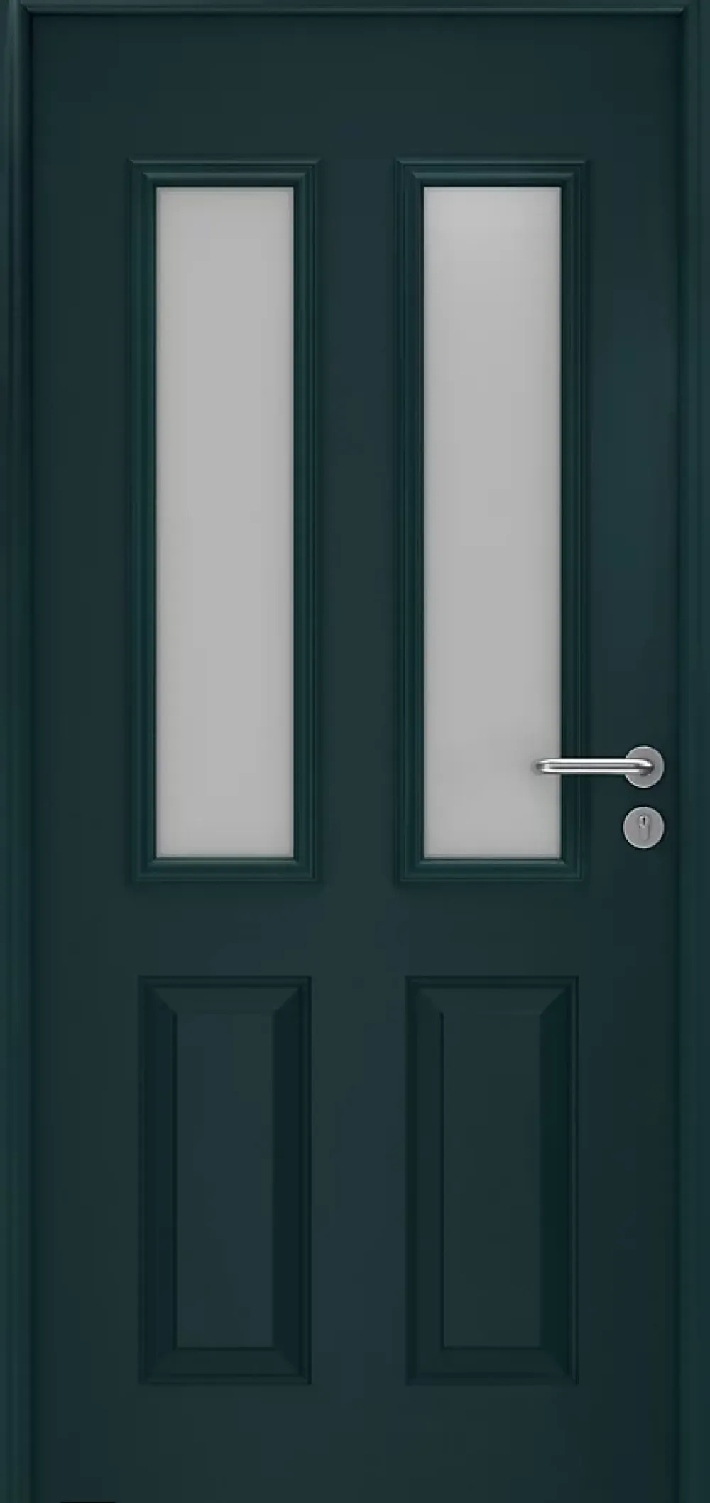 Hormann Porte d'entrée Hörmann acier galvanisé l.90 x h.215 cm poussant gauche THP410S gris anthracite ral 7016- Porte D'Entrée
