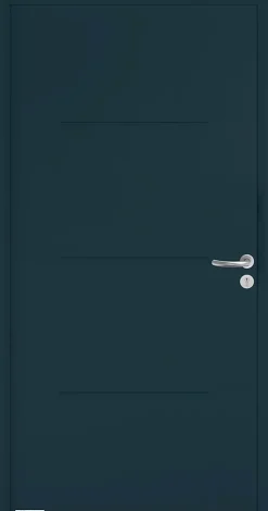 Hormann Porte D'Entrée<Porte d'entrée Hörmann acier galvanisé l.90 x h.215 cm poussant gauche THP515 gris anthracite ral 7016