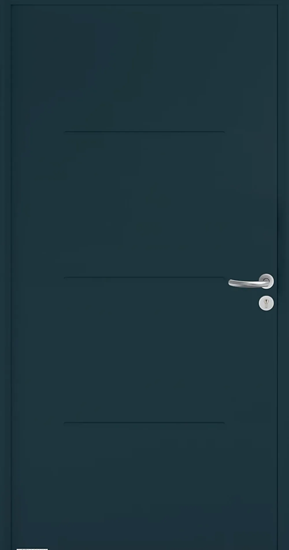 Hormann Porte D'Entrée<Porte d'entrée Hörmann acier galvanisé l.90 x h.215 cm poussant gauche THP515 gris anthracite ral 7016