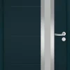Hormann Porte D'Entrée<Porte d'entrée Hörmann acier galvanisé l.90 x h.215 cm poussant gauche THP780S gris anthracite ral 7016