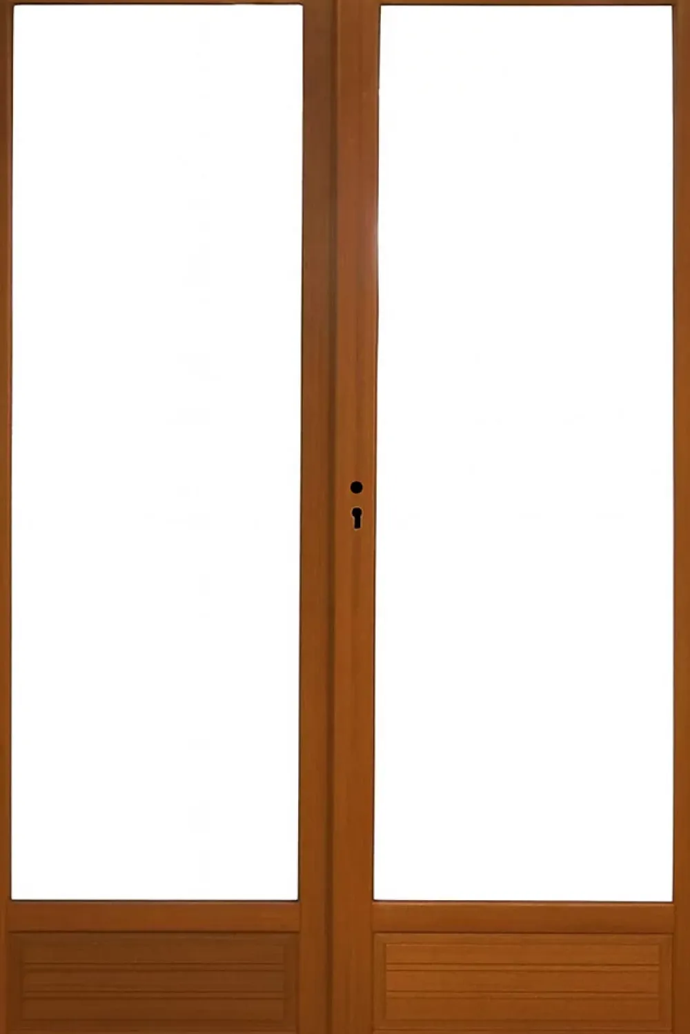Gd Menuiseries Porte Fenetre Bois 2 Vantaux H205 X L120 Côte Tableau- Porte-Fenêtre En Bois