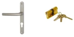 Gd Menuiseries Porte Fenetre Bois 2 Vantaux H.215 X L.120 Côte Tableau, Poignee, Barillet (ref 01245f924)- Porte-Fenêtre En Bois