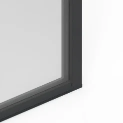GoodHome Porte-Fenêtre En Aluminium<Porte fenêtre alu 1 vantail gris - l.80 x h.205 cm, tirant droit