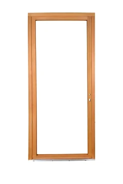 GoodHome Porte fenêtre bois 1 vantail - l.80 x h.205 cm, tirant droit- Porte-Fenêtre En Bois