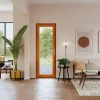 GoodHome Porte fenêtre bois 1 vantail - l.80 x h.205 cm, tirant gauche- Porte-Fenêtre En Bois