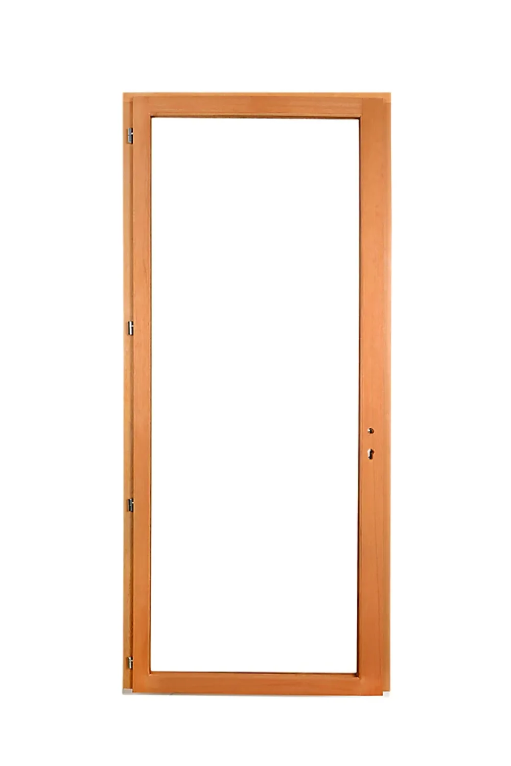 GoodHome Porte fenêtre bois 1 vantail - l.80 x h.205 cm, tirant gauche- Porte-Fenêtre En Bois