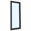 Fral Fermetures Porte fenêtre oscillo-battante PVC anthracite et blanc L 960mm x H 2150mm ouvrant gauche- Fenêtre Pvc