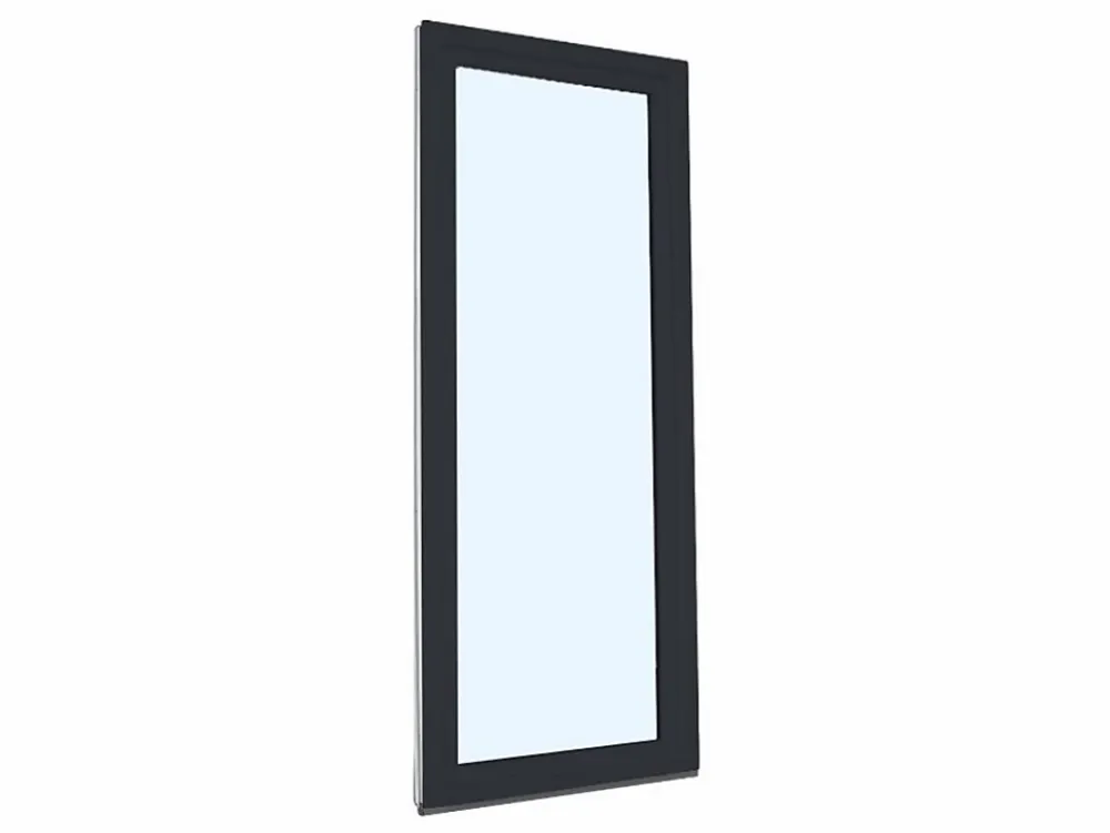 Fral Fermetures Porte fenêtre oscillo-battante PVC anthracite et blanc L 960mm x H 2150mm ouvrant gauche- Fenêtre Pvc