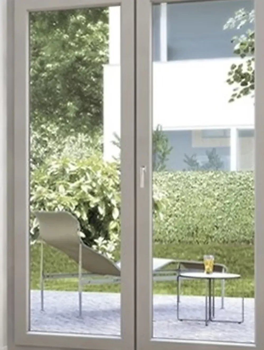 Fral Fermetures Fenêtre Pvc<Porte fenêtre oscillo-battante double vantaux PVC blanc L 1400mm x H 2150mm ouvrant droit