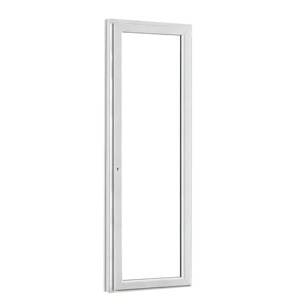 GoodHome Porte-Fenêtre En Pvc<Porte fenêtre PVC 1 vantail tirant blanc - l.80 x h.215 cm, tirant droit