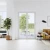 GoodHome Porte-Fenêtre En Pvc<Porte fenêtre PVC 2 vantaux blanc - l.120 x h.205 cm, tirant droit