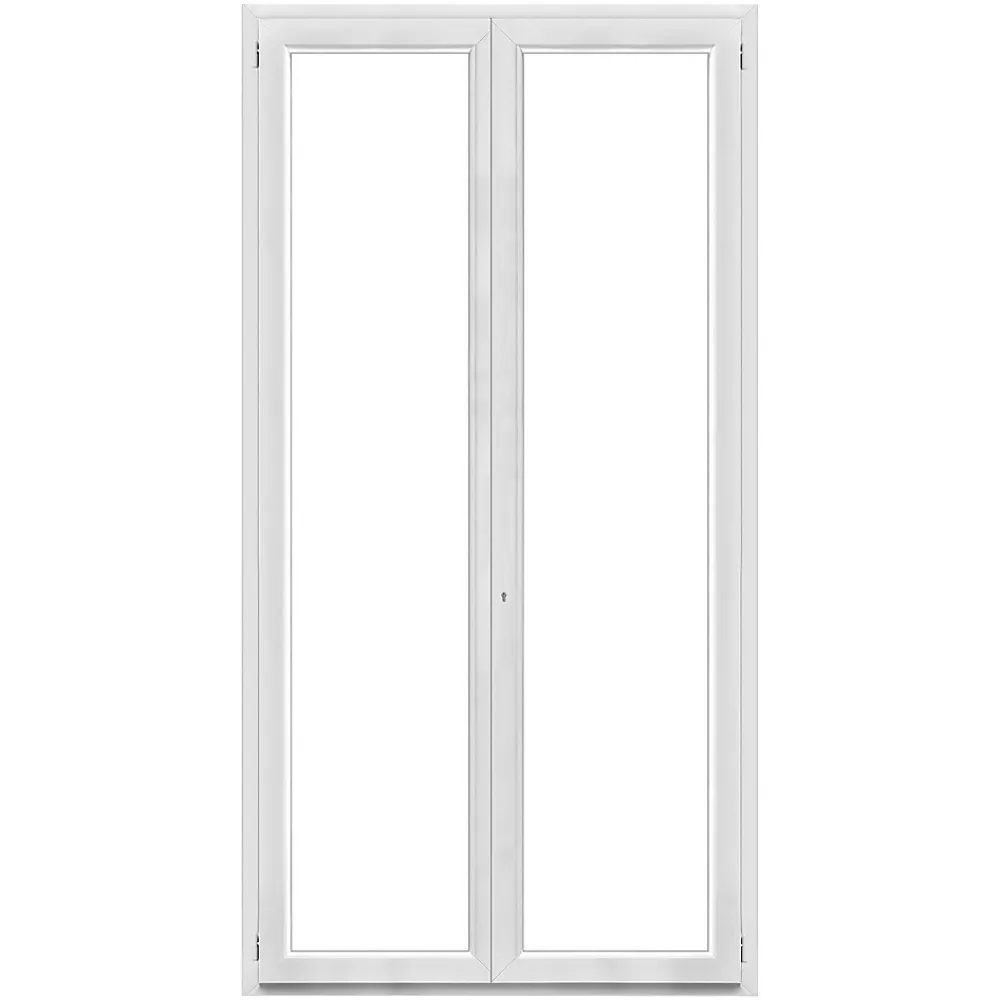 GoodHome Porte-Fenêtre En Pvc<Porte fenêtre PVC 2 vantaux blanc - l.120 x h.225 cm, tirant droit