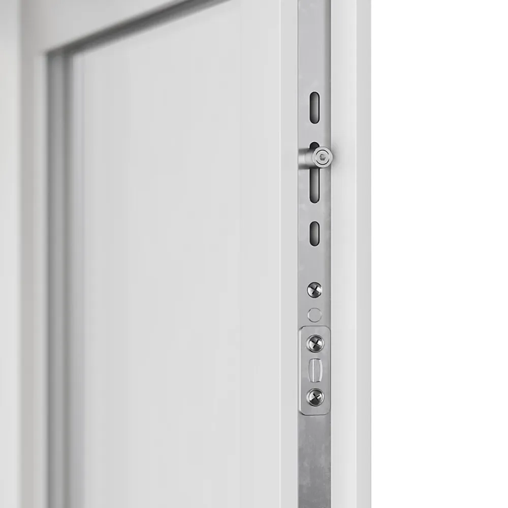 GoodHome Porte-Fenêtre En Pvc<Porte fenêtre PVC 2 vantaux tirant + volet roulant électrique blanc - l.140 x h.215 cm, tirant droit