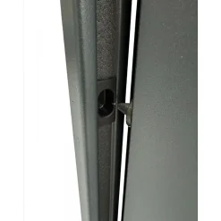 4M Porte Métallique Industrielle De Service Isolée Réversible L900 H2050 RAL9010 En Applique- Porte De Service