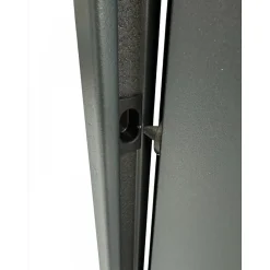 4M Porte Métallique Industrielle De Service Isolée Réversible L1100 H2050 RAL7016 En Applique- Porte De Service